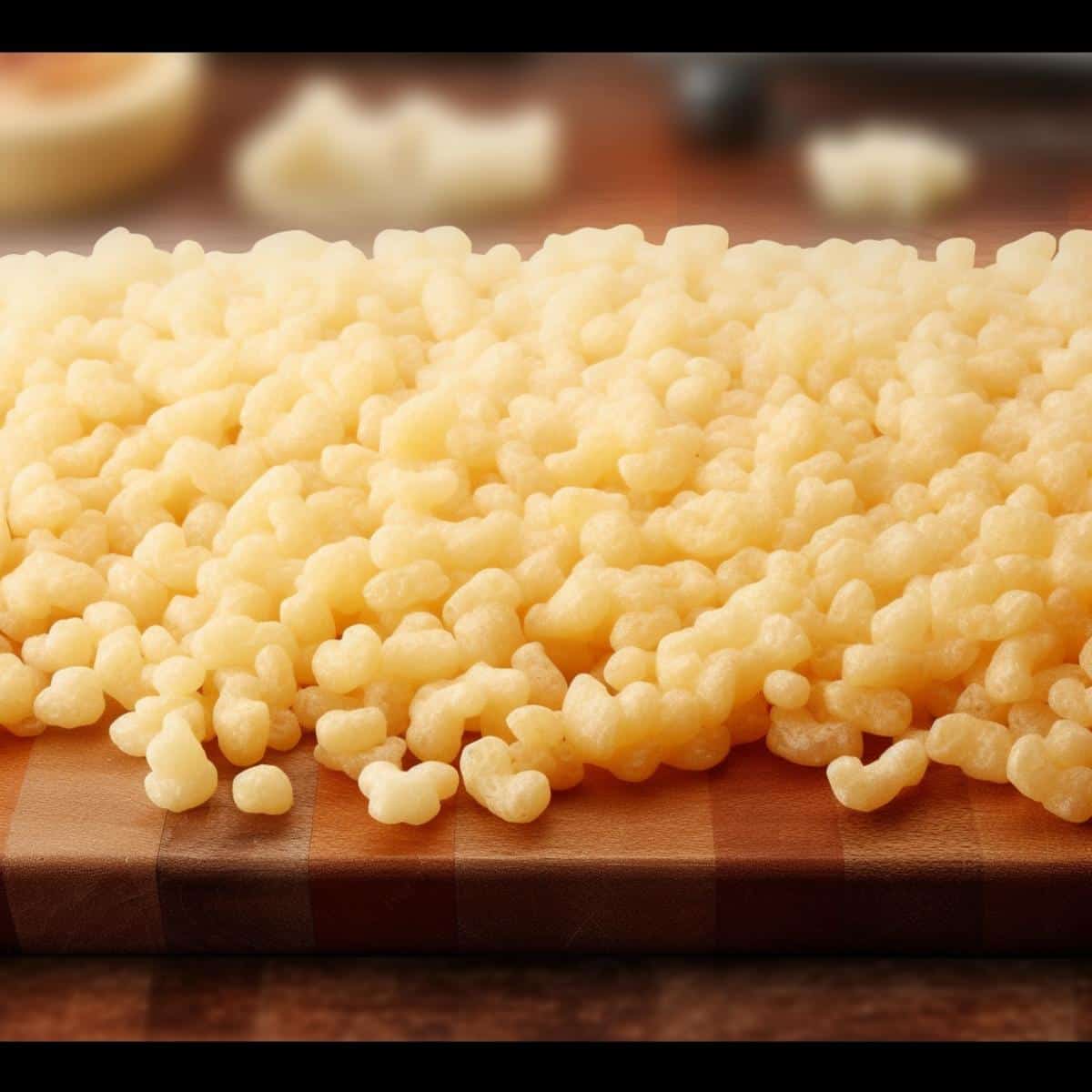 Tenkasu on a kitchen counter