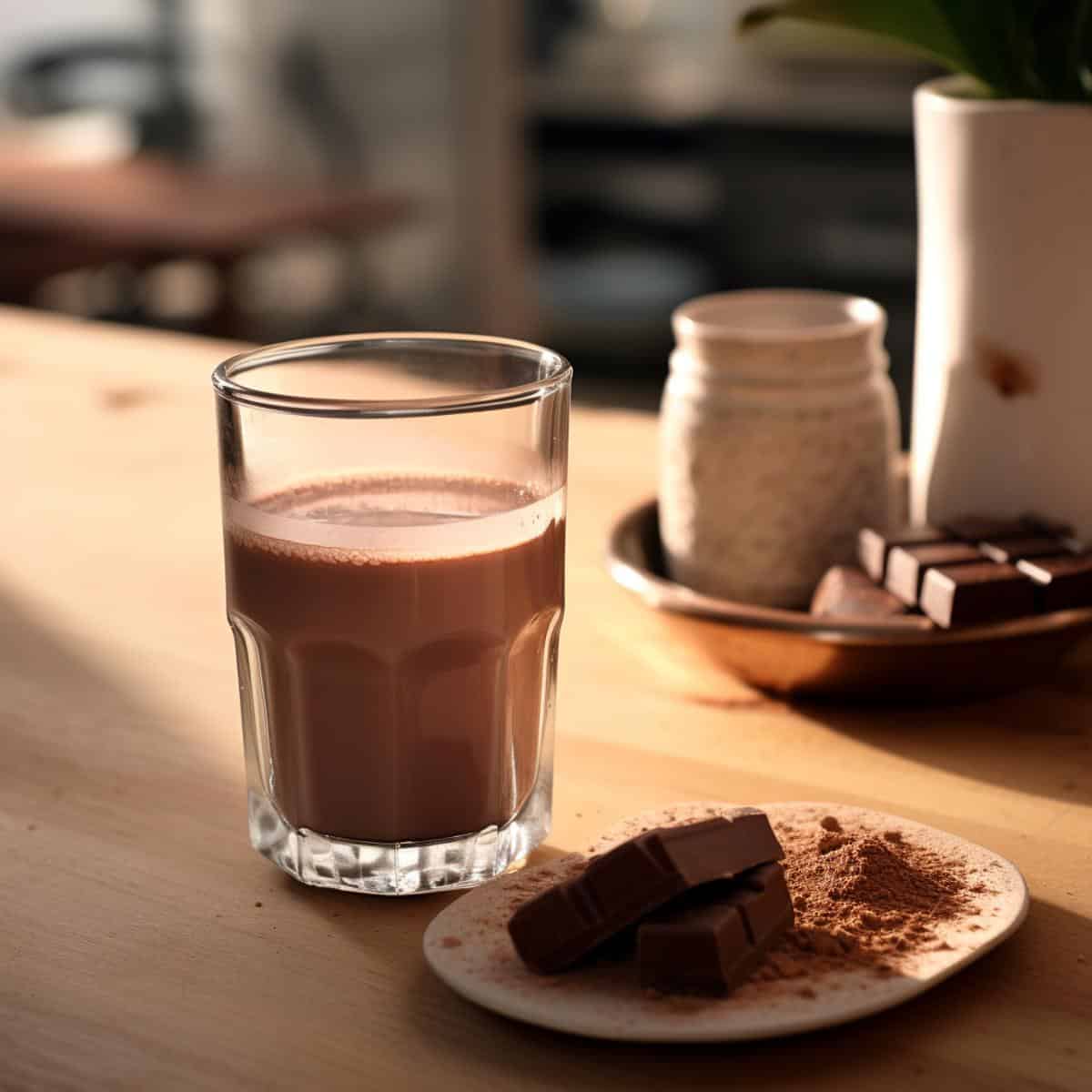 Tsokolate on a kitchen counter