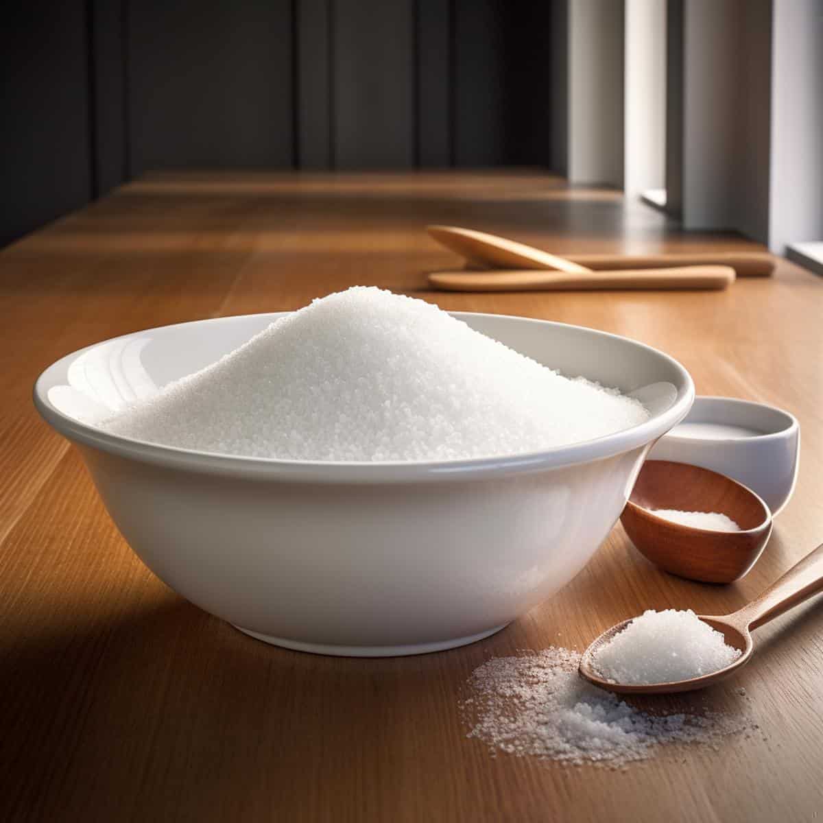 Fructose on a kitchen counter