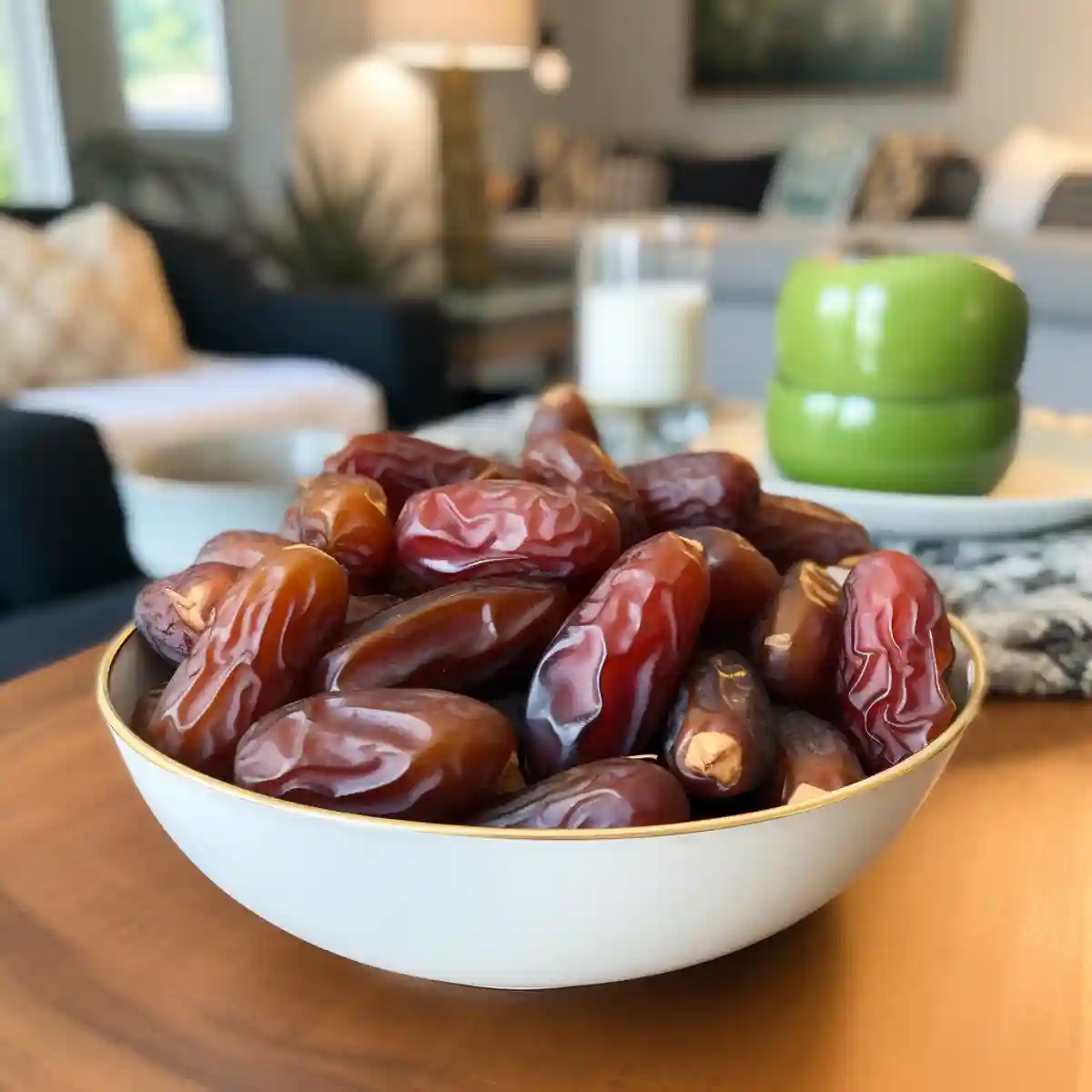 Dates on a kitchen counter