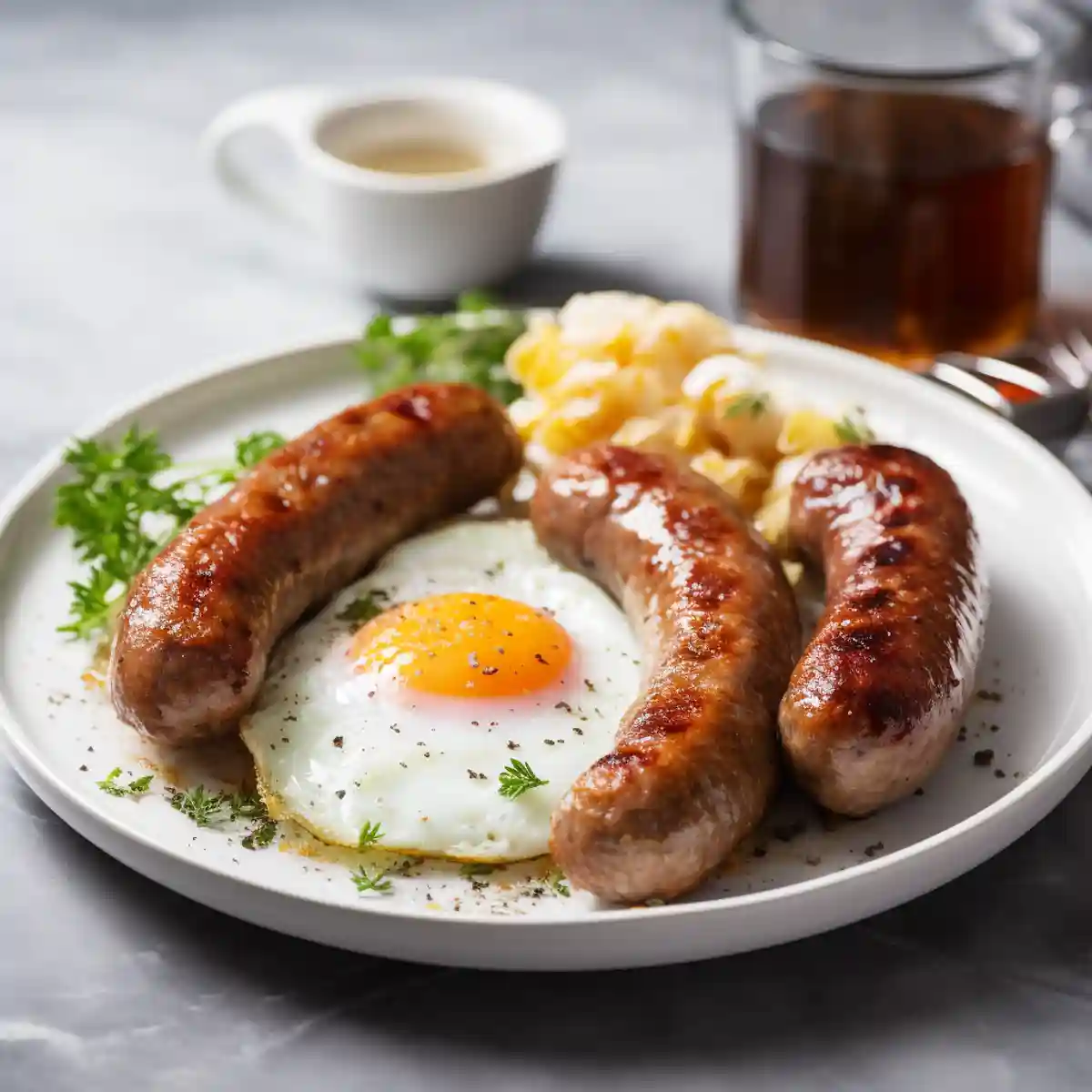 Breakfast Sausage on a kitchen counter