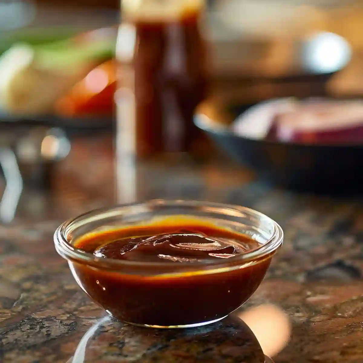 BBQ Sauce on a kitchen counter