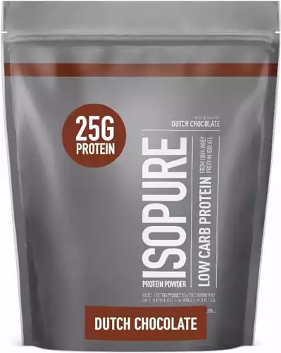 Isopure Dutch Chocolate Whey Isolate Protein Powder