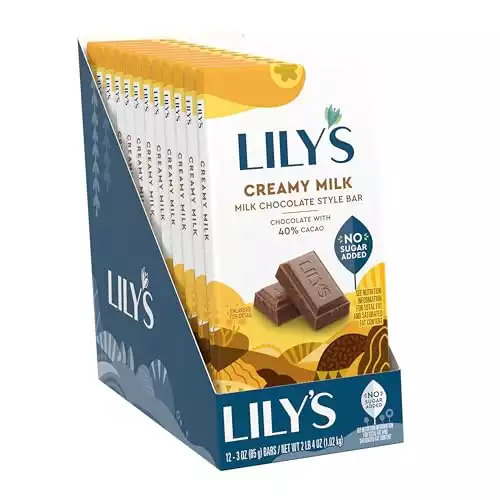 LILY'S Milk Chocolate Style No Sugar Added