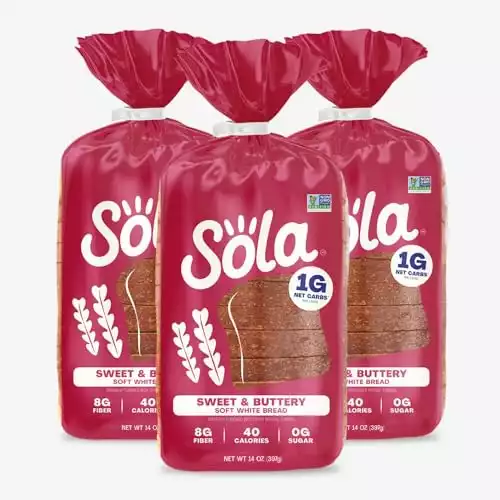 Sola Keto Sweet & Buttery White Bread