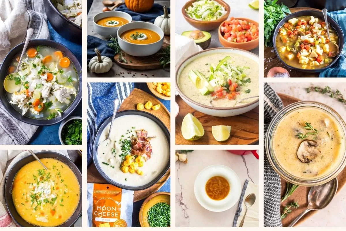 A recipe collection of keto fall soups.