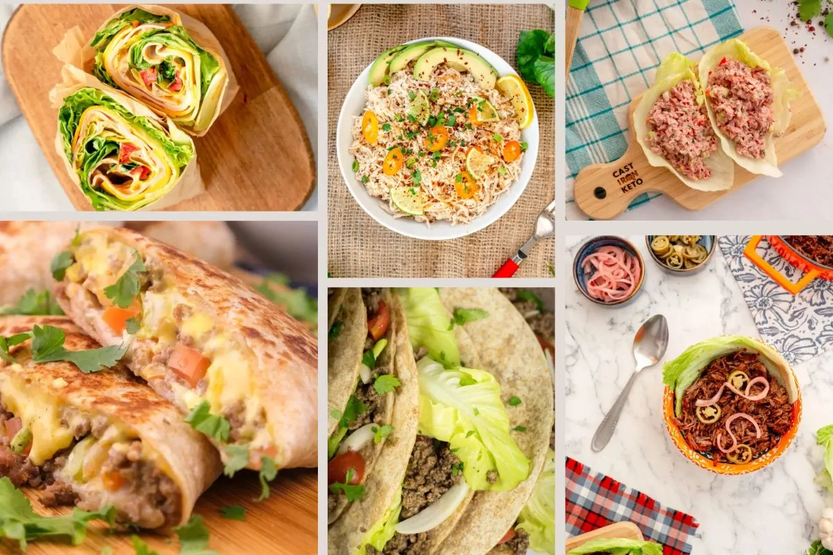 A collection of keto wrap ideas.