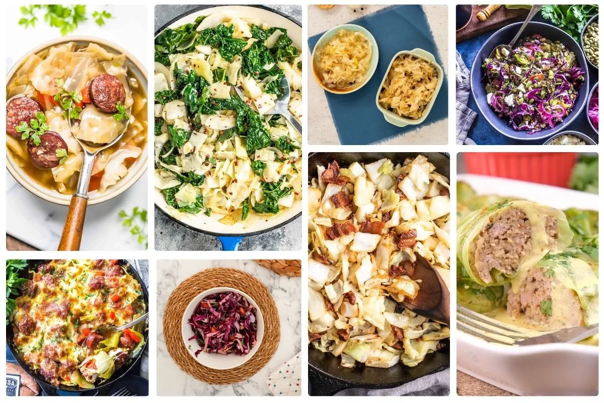 A collection of keto cabbage recipes.
