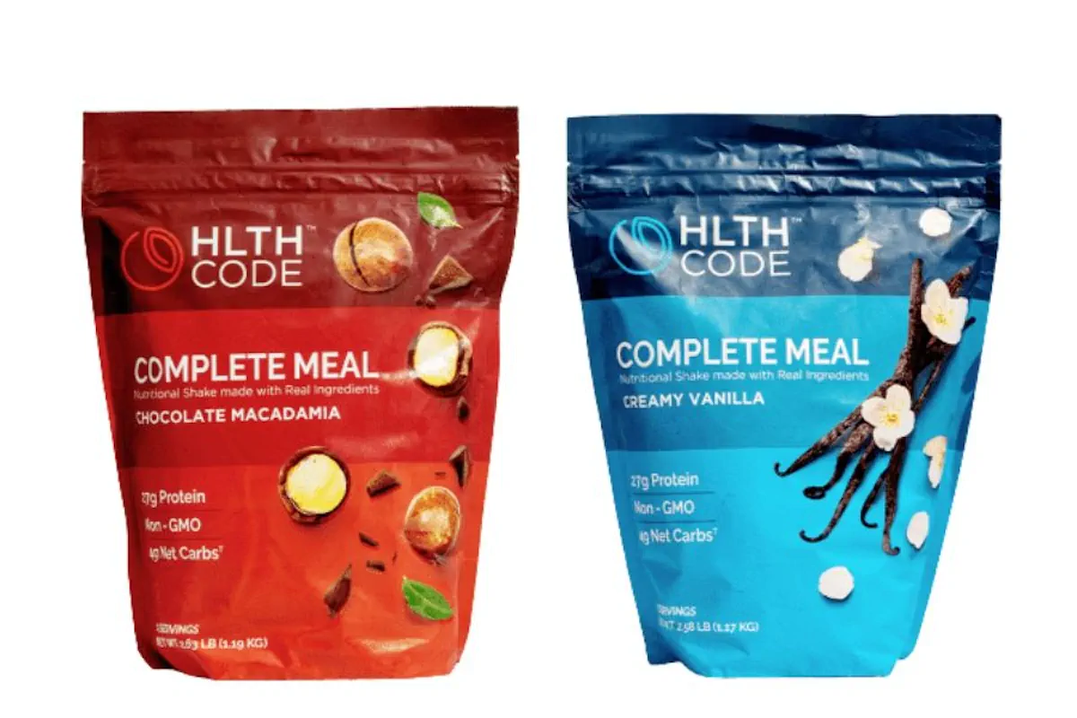 Nutritional shakes by HLTH Code.