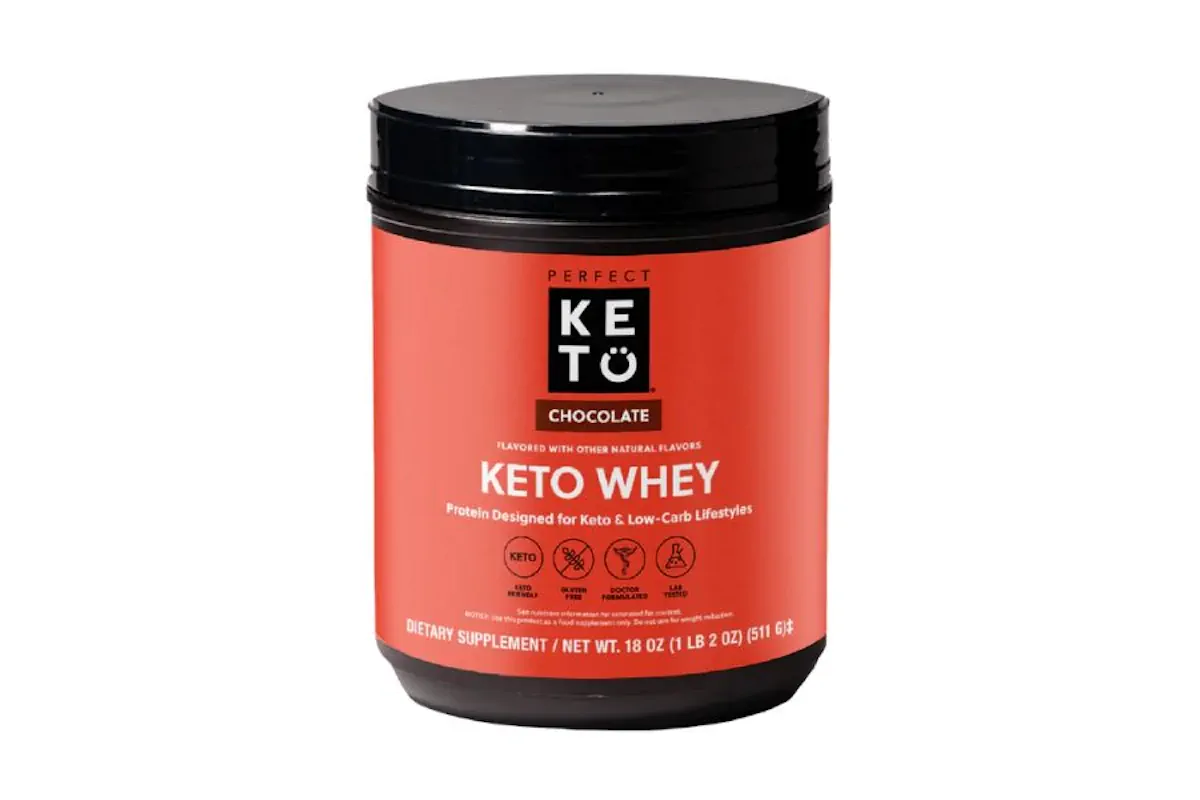 Keto whey dietary supplement by Keto Perfect.