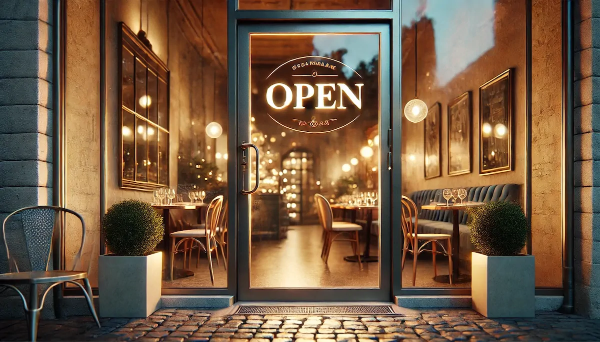 A well-lit restaurant.