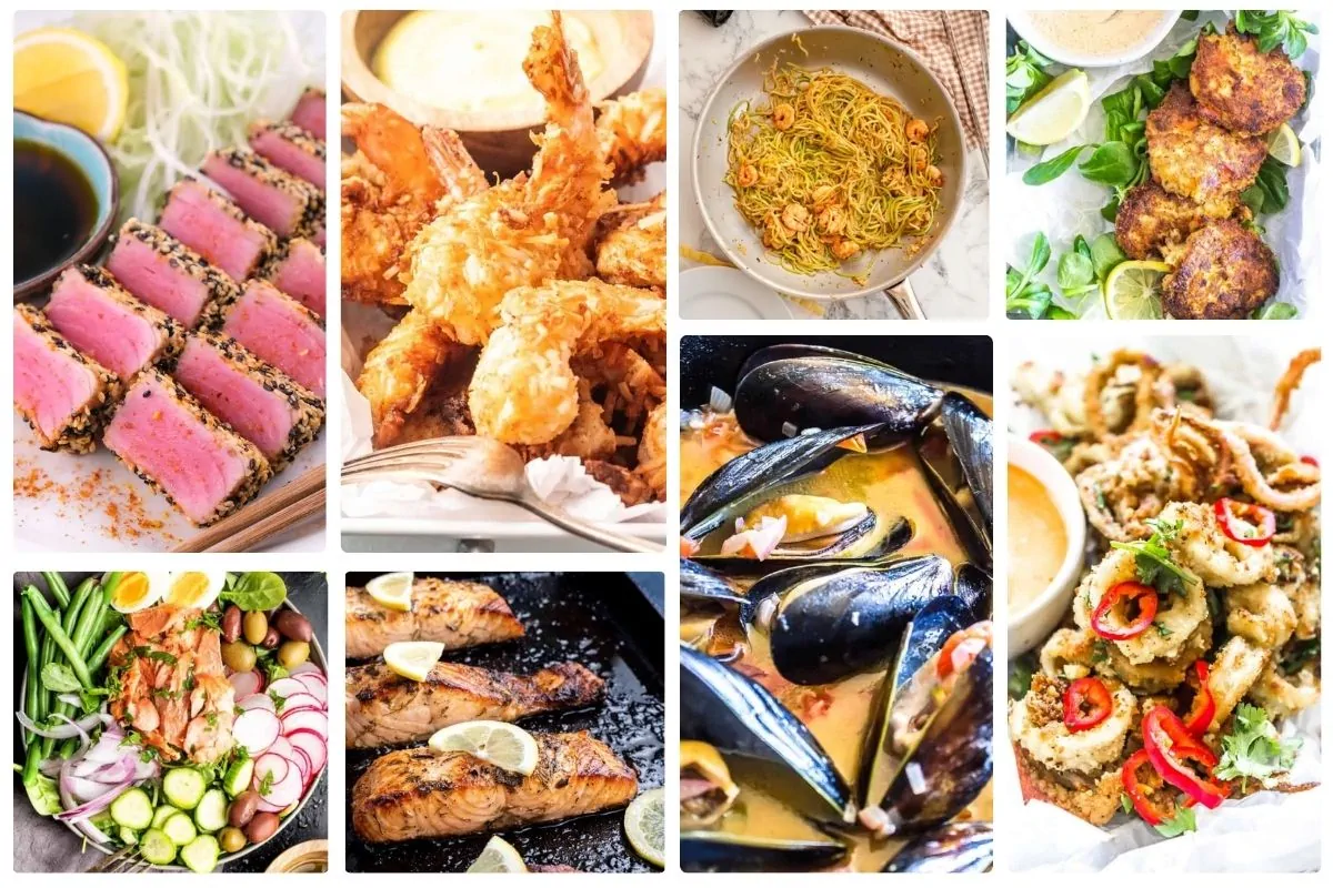 A collection of keto seafood recipes.
