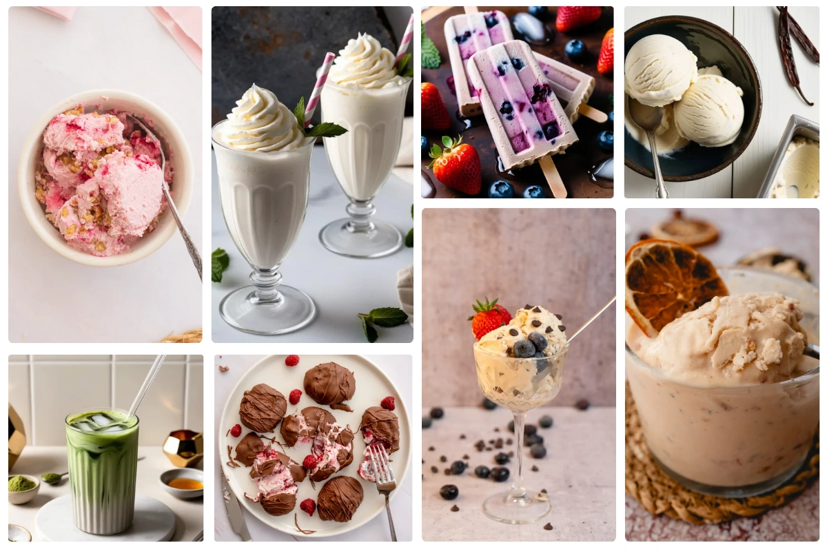 A collection of keto desserts for hot summers.