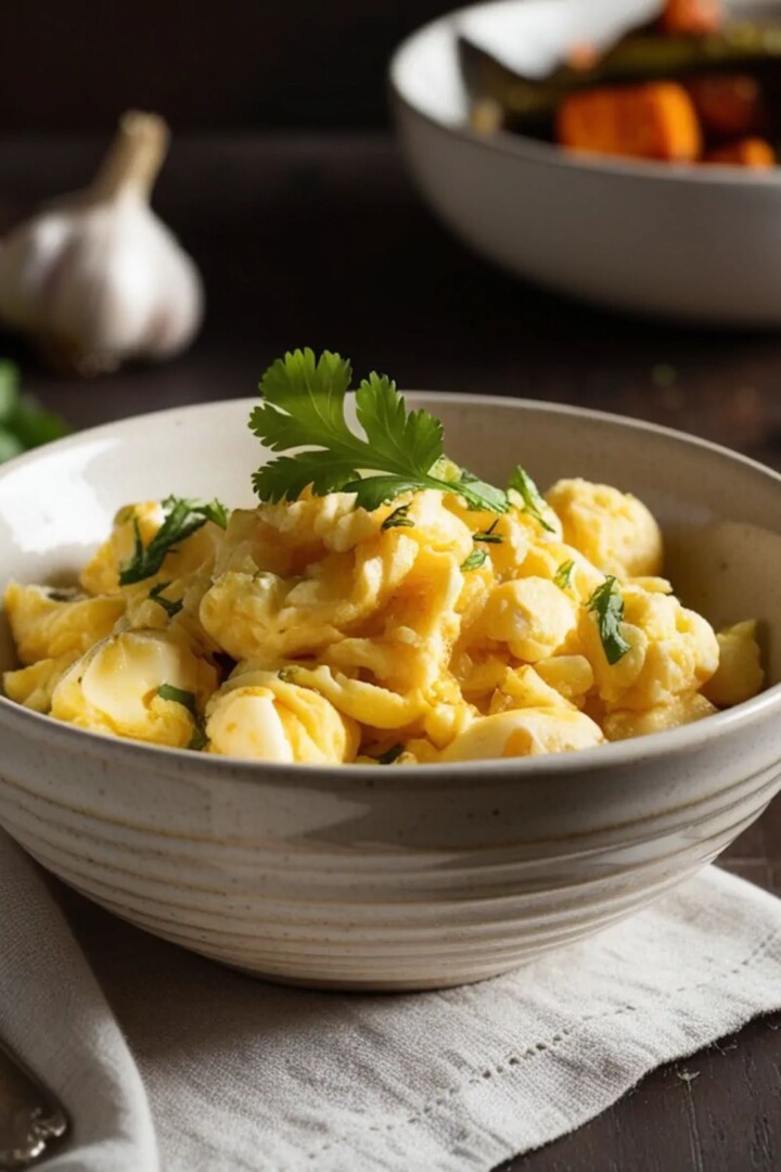 Simply melt butter, sauté garlic, and cook the eggs to your liking. It’s a quick and delicious keto-friendly option