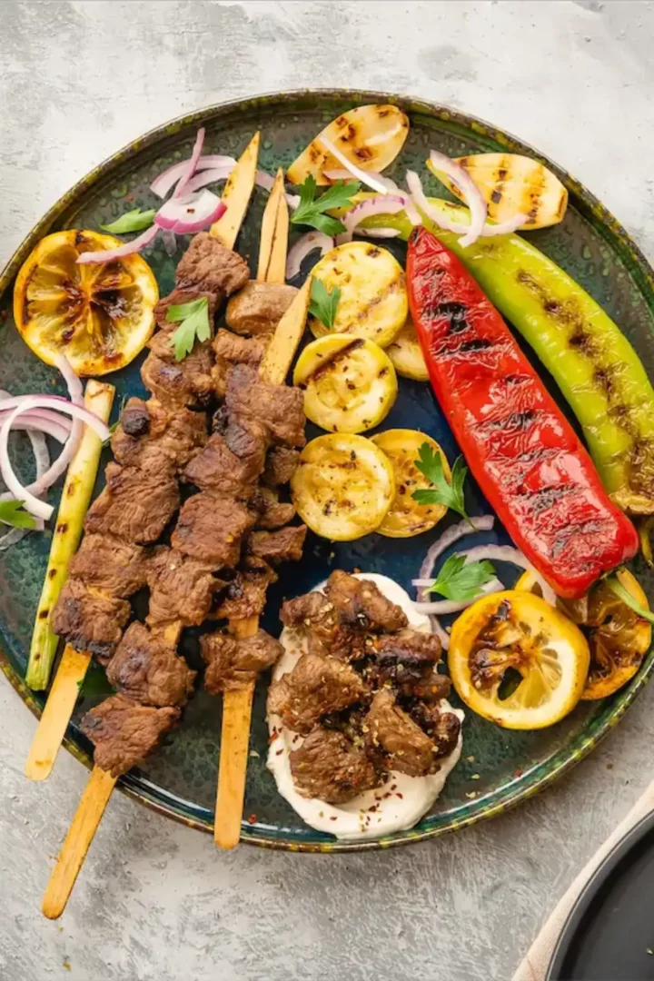Best Keto Picnic Recipes That Travel Well 5 Restaurant-style Turkish Shish Kebabs ready to be served